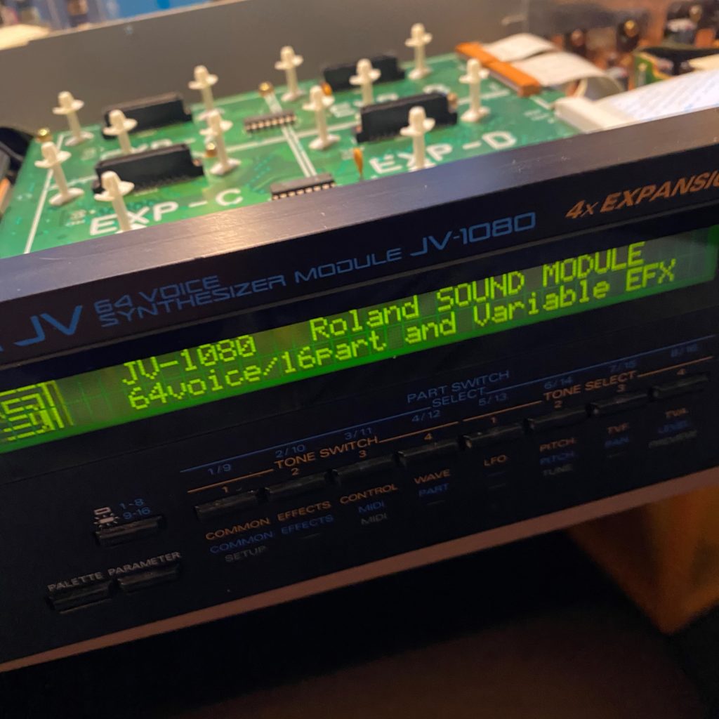 Powering up the Roland JV-1080 module
